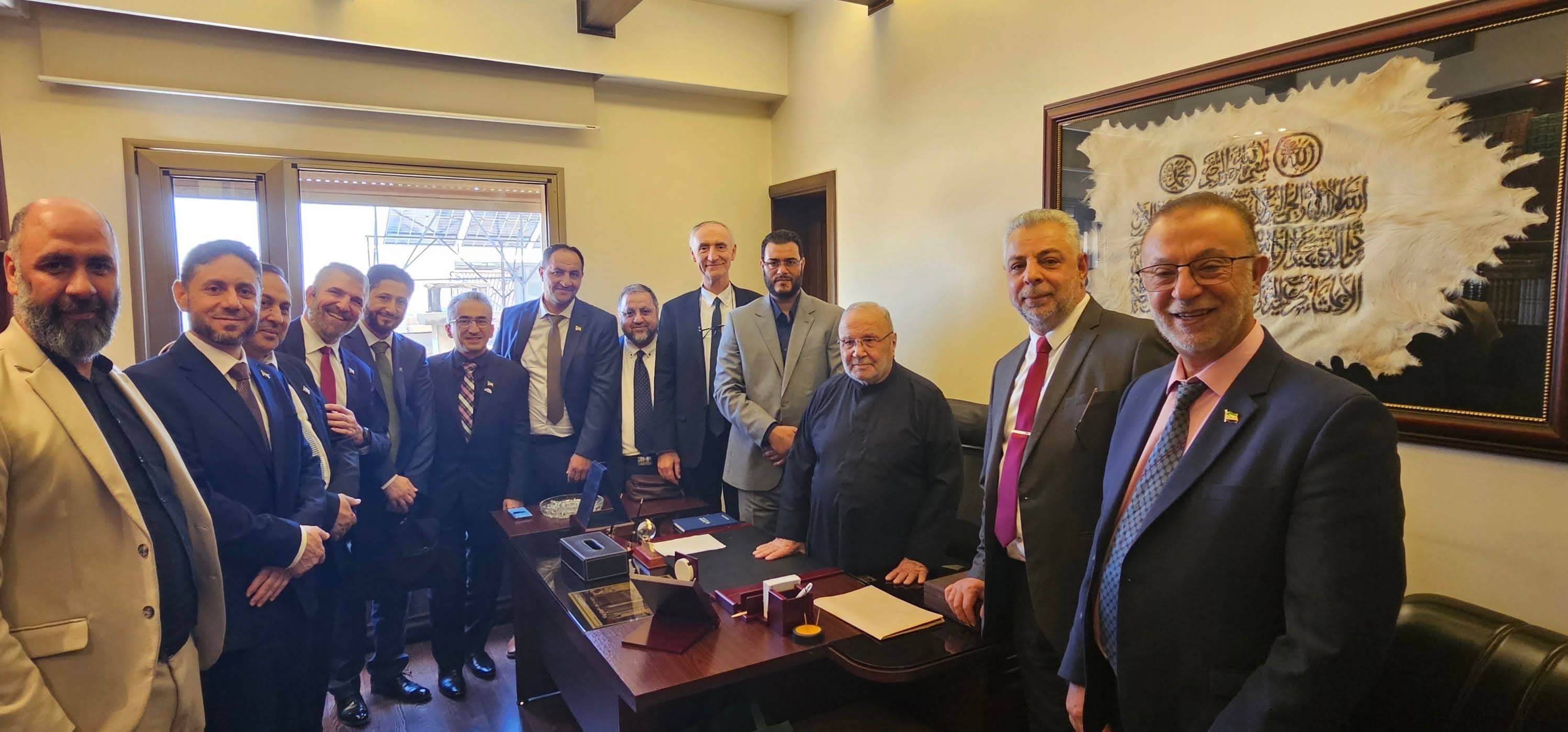 AFSSA delegation representing the community in Syria
